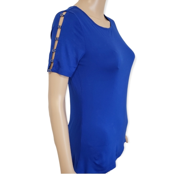 NEW! Spense| Short Button Sleeve Top - S - Picture 1 of 9
